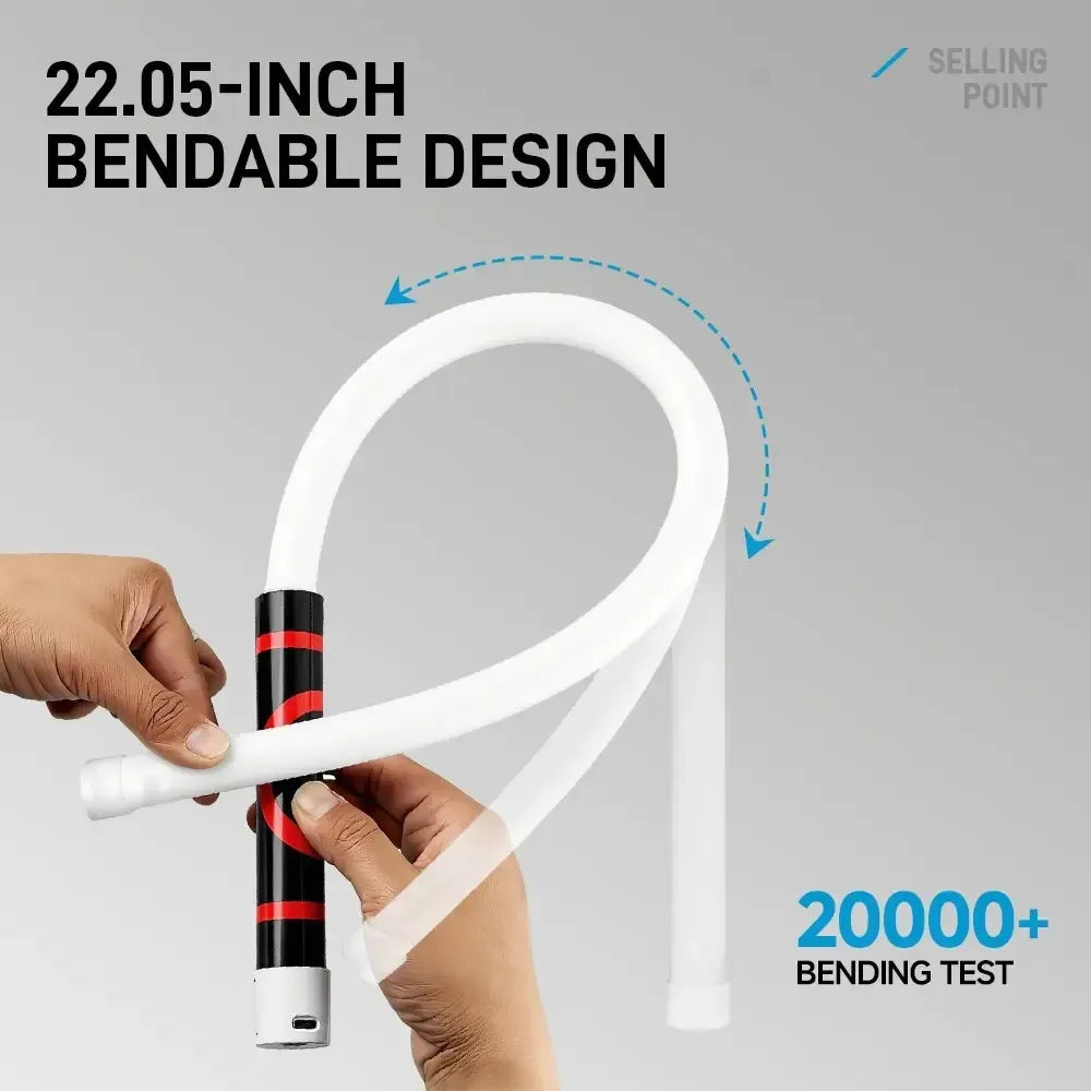 ruban led flexible blanc rechargeable port type 800lm lumiere travail inspection espaces restreints