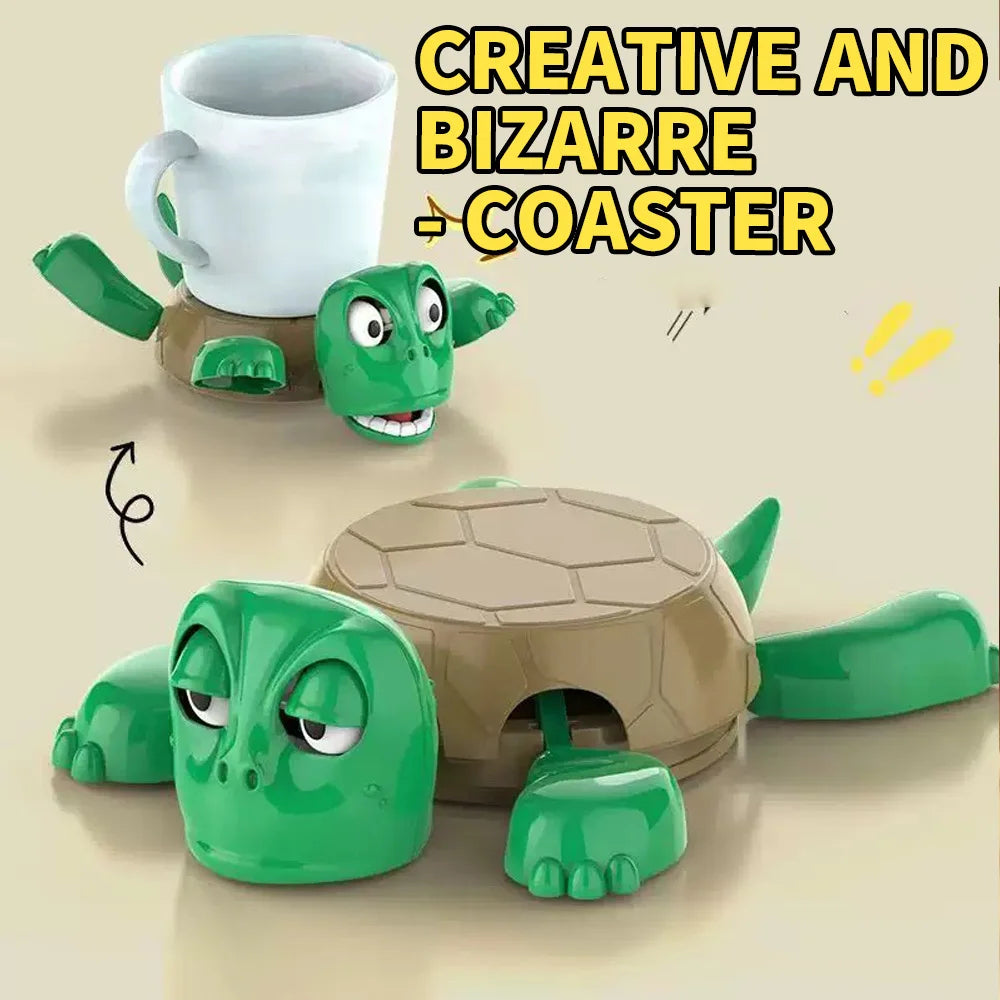 coaster tortue motif créatif vert marron respectueux environnement moderne cuisine