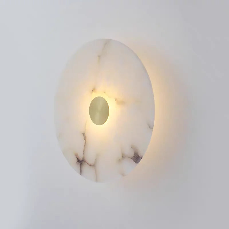 lampe murale moderne marbre blanc veines marron clair éclairage quotidien led 220v 110v murale