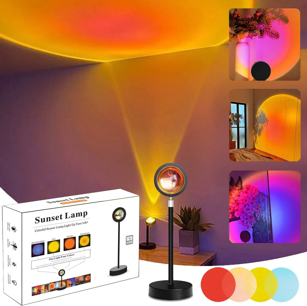 lampe projection veilleuse fée multicolore moderne télécommande bluetooth ambiance chambre vacances