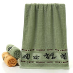 serviettes bain bambou motif lettre vert beige moderne rapide absorption pâques grandes petites