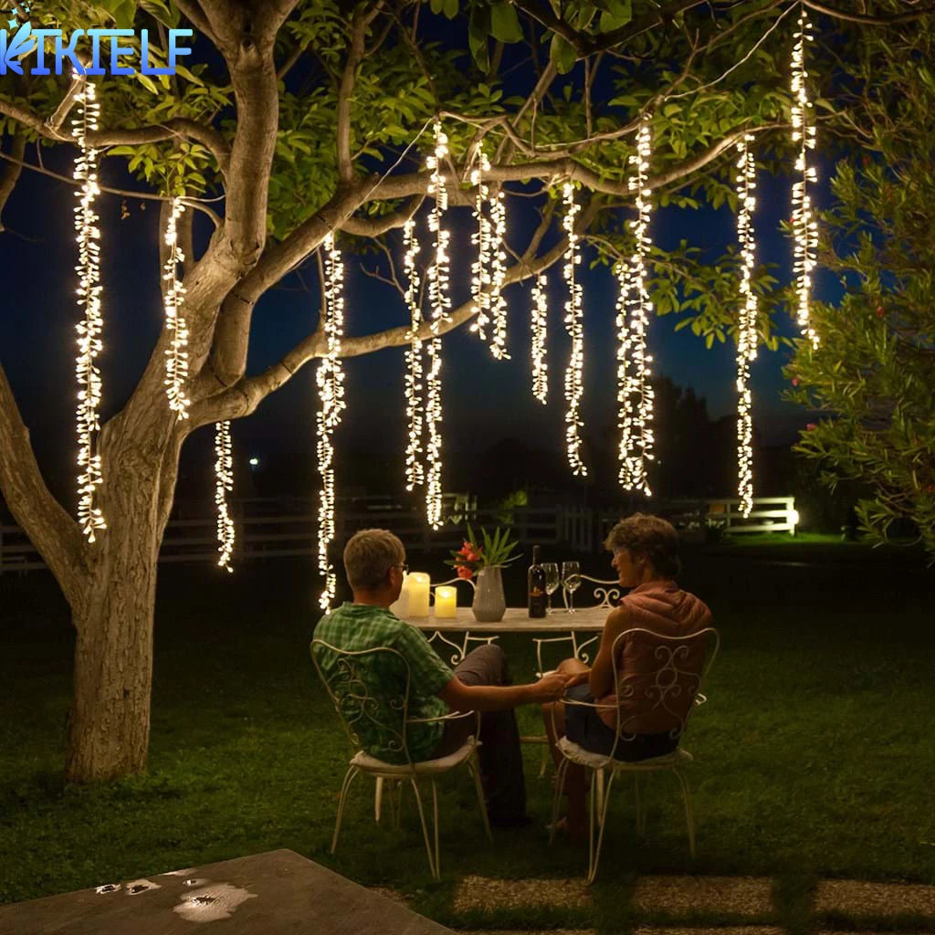 guirlande lumineuse led blanc filament moderne décoration extérieure noël patio mariage 4m 1m 3m