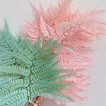 bouquet artificiel moderne violet beige blanc vert rose bleu feuilles fines minimalistes intérieur