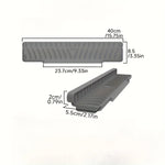 tapis drainage évier silicone gris moderne éponge vaisselle assiettes bols séchage respectueux environnement