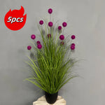 décoration intérieure extérieure plante artificielle pot violet moderne festives exposition