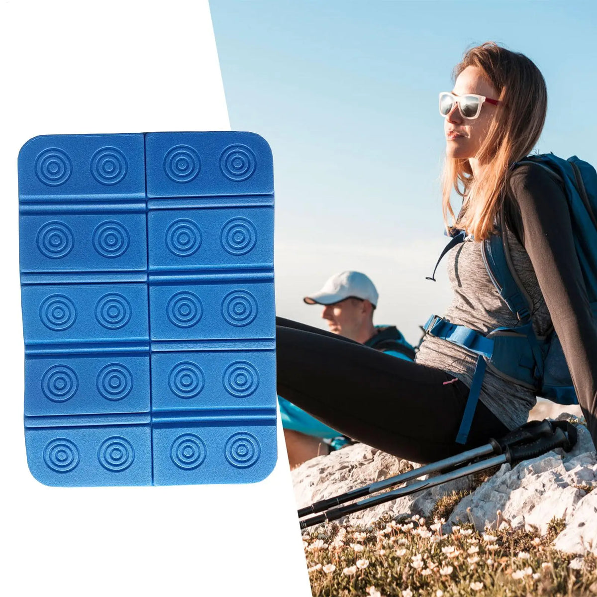 tapis pliable bleu rouge rapide sèchage bain pique nique pliabilité portable rondelles moderne