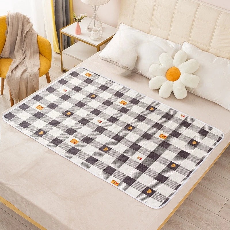 tapis jeu enfant moderne dinosaures pandas fleurs blanc orange vert