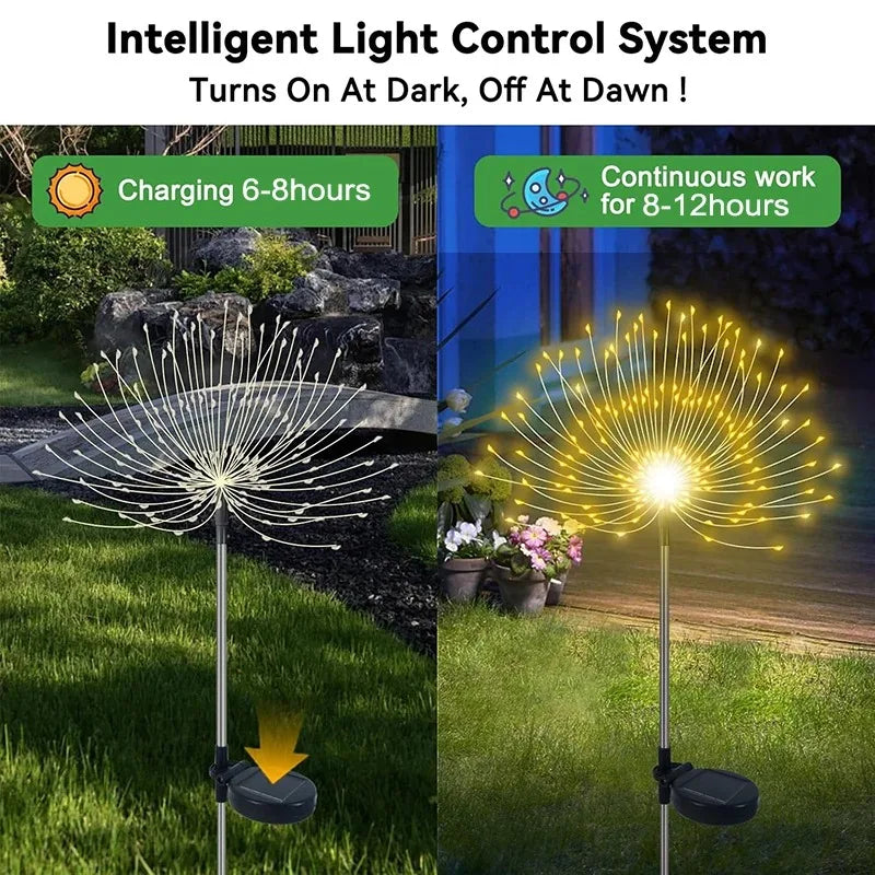 lumière solaire fleur étoiles multicolore moderne extérieure autoinstallation étanche led blanc vacances jardin patios