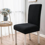 Housse chaise moderne rayures horizontales noir vert beige marron gris rouge 45 60cm