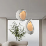 suspension lumineuse moderne blanc texture mat éclairage salon chambre interrupteur tactile 15 30m²