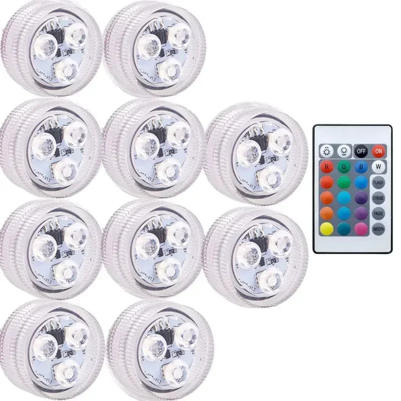 ampoules led sous marines 16 couleurs transparentes opalescentes piscine télécommande moderne