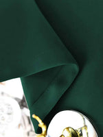 rideau vert foncé moderne métalliques opacité polyester uni chambre salon fenêtre