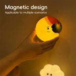lampe nuit veilleuse lune étoile nuages sourire aimant rechargeable usb led mignon cartoon enfants