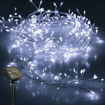 guirlande lumineuse solaire led moderne 3m 6m 9m blanc chaud froid extérieur festive halloween