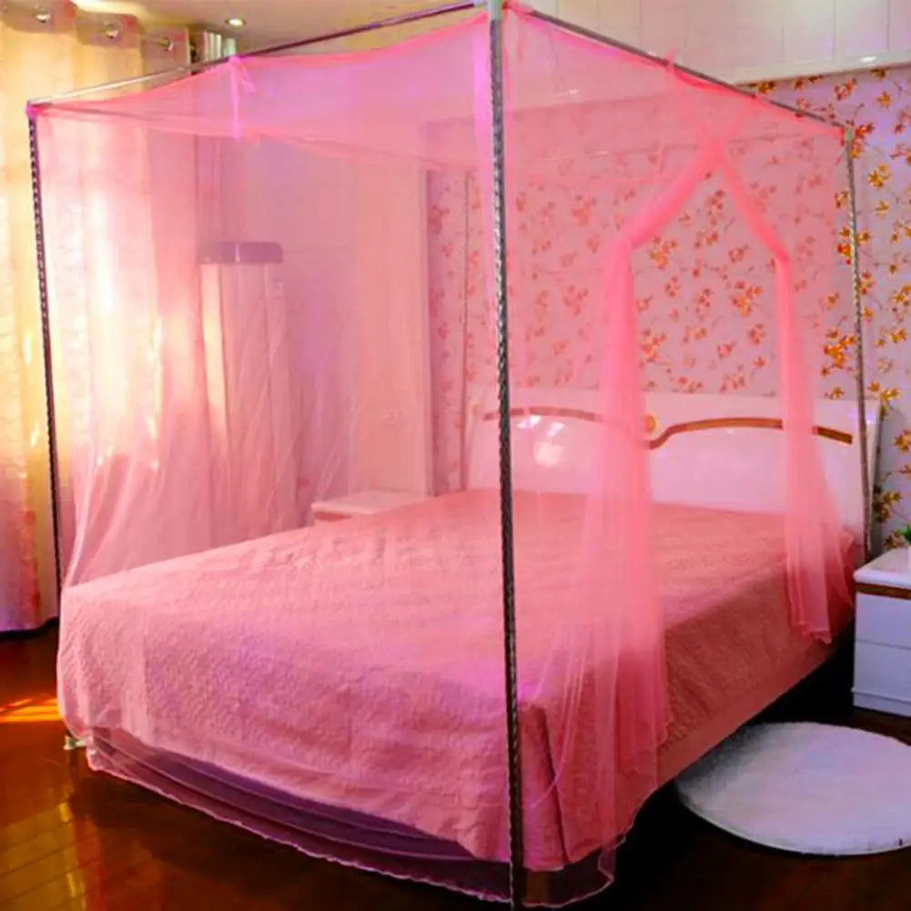 filet lit transparent moderne rose bleu blanc plié polyester coton maison