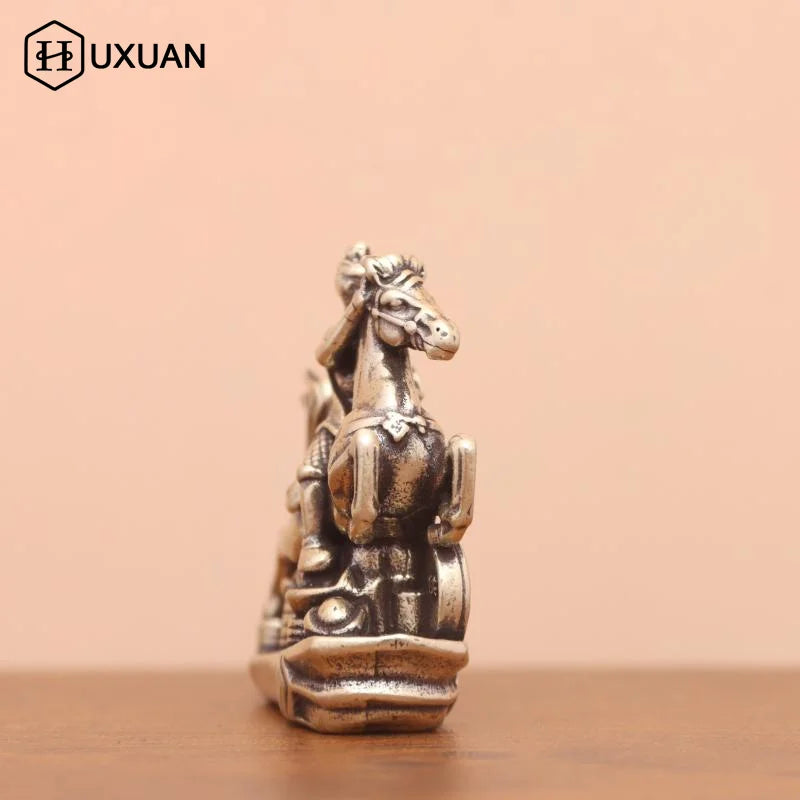 statue homme cheval argenté relief details traditionnel art asiatique deco maison erotique erotique erotique