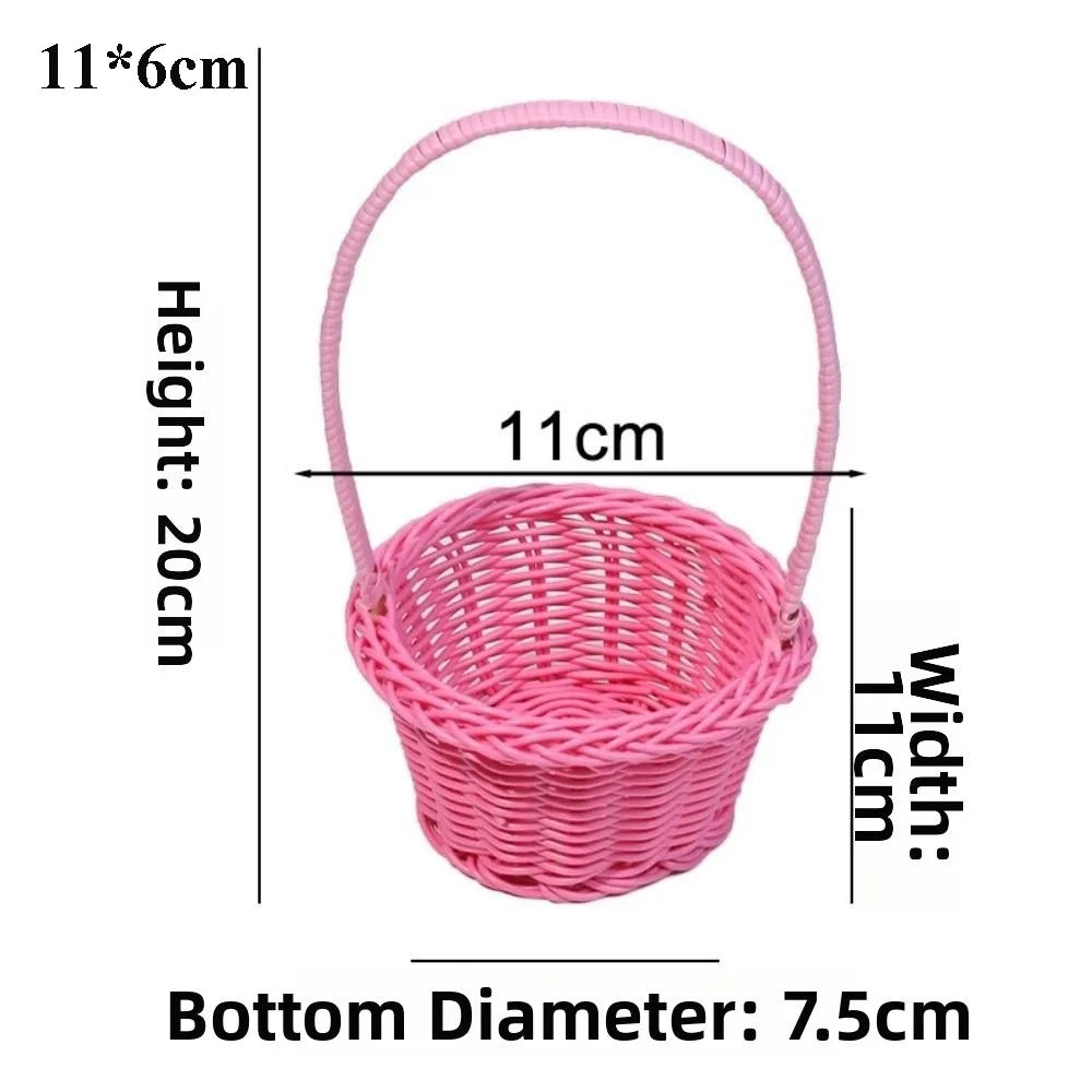 panier tressé rotin réutilisable couleur beige blanc vert rose traditionnel respectueux environnement poignée