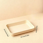 assiettes marron texture bois modernes poignées profondes fruits aliments service cuisine