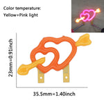 lampe led neon forme étoile clip fixation cable decoration feste