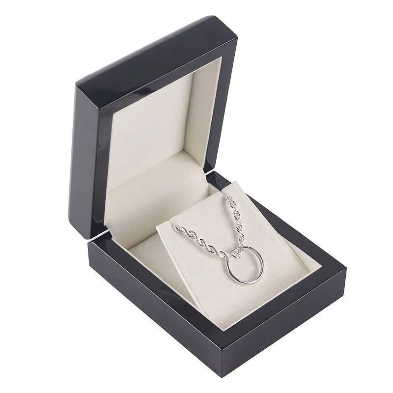 boîte rangement bijoux velours bois classique or noir blanc doré strass chaîne