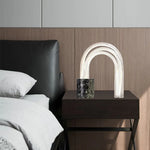 lampe table marbre moderne blanc noir rayures finies led minimalisteintérieur chambre salon éclairage