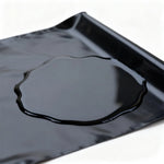 nappe imperméable pvc noir simple table manger uni été moderne