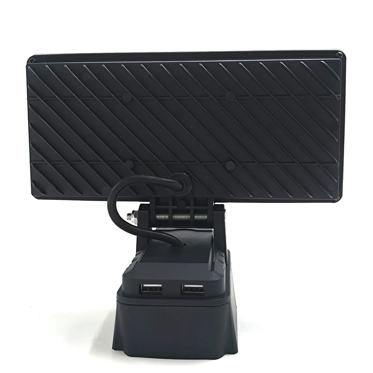 lampe travail led portable rechargeable clips usb rotative étanche moderne noire aluminium