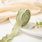 ruban dentelle plissé organza nylon décoratif fleur bricolage accessoire cheveux décoration fait main