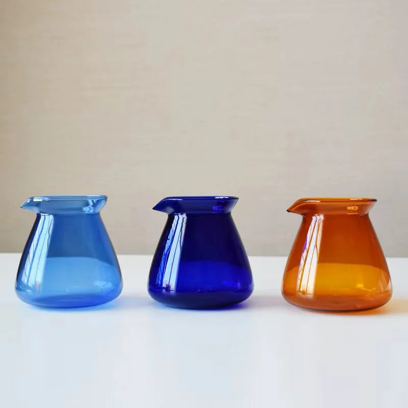 vase moderne opaque couleur bleue orange 200ml 520ml verre borosilicate