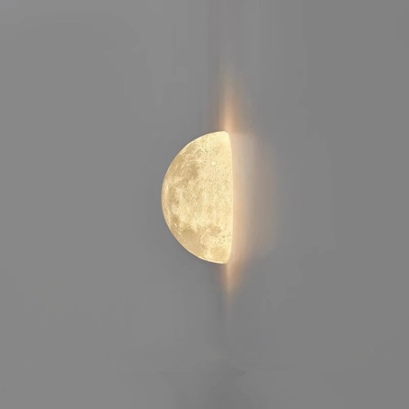 lampe murale moderne blanc texture lunaire éclairage quotidien cuisine salle manger chambre entrée étude