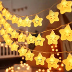 guirlande lumineuse étoiles arc ciel nuages festives enfantines leds colorées chambre enfants