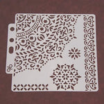 gabarits peinture floral blancs traditionnels délicats bois opaques carton bricolage scrapbooking