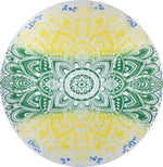 serviette plage ronde motif mandala boho chic coton polyester décorative grande plage été