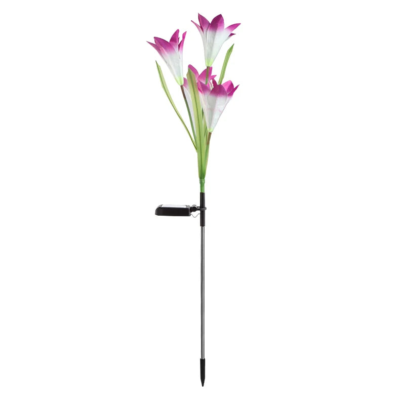 bouquet tulipes artificielles fleurs rouge rose jaune clips solaires extérieur moderne