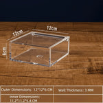 organisateur moderne transparent acrylique empilable boîtes rangement cosmétiques cubes divers