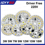 plaque led circulaire diodes smd 2835 3w 5w 7w 9w 12w blanc moderne technologie