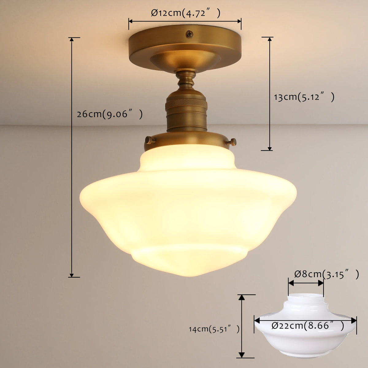 lampe classique or blanc mat éclairage salon chambre vintage moderne