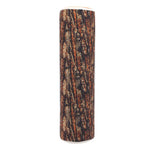coussin tronc d'arbre marron clair rayures concentriques texture naturelle rustique décoration maison lit sofa