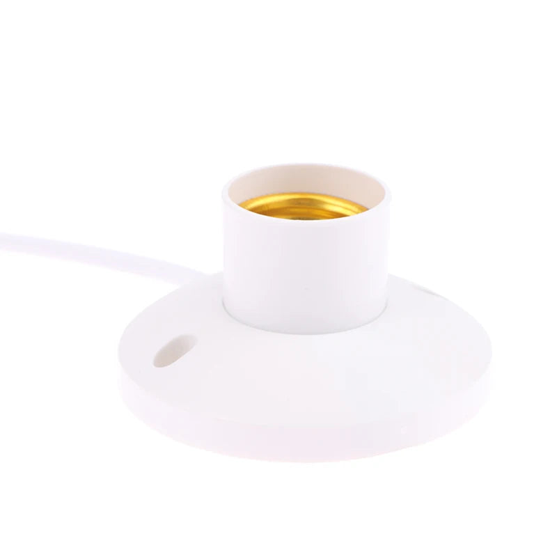socle ampoule led e27 blanc moderne câble électrique table chambre