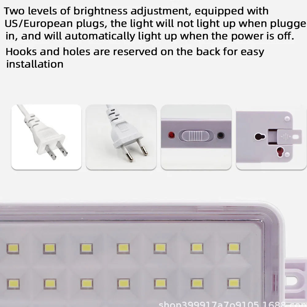 lampe led rechargeable 60 led blanc adhésive moderne urgence camping