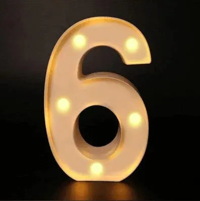 lettres lumineuses blanches rondes veilleuse deco vintage brillantes maison anniversaire noel cœur