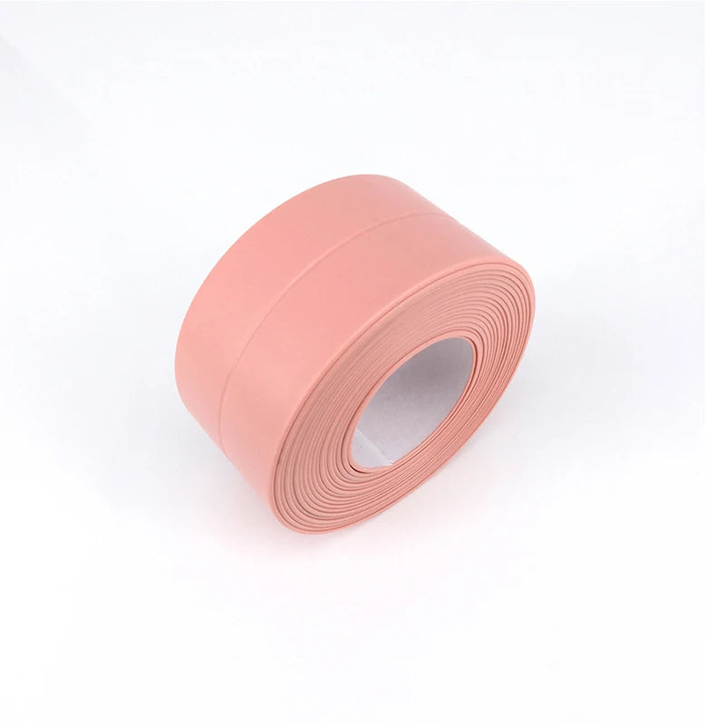 ruban joint autoadhésif pvc blanc imperméable salle bain cuisine toilette durable flexible installable