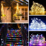 guirlande lumineuse led blanc chaud telecommande decoration noel mariage interieur