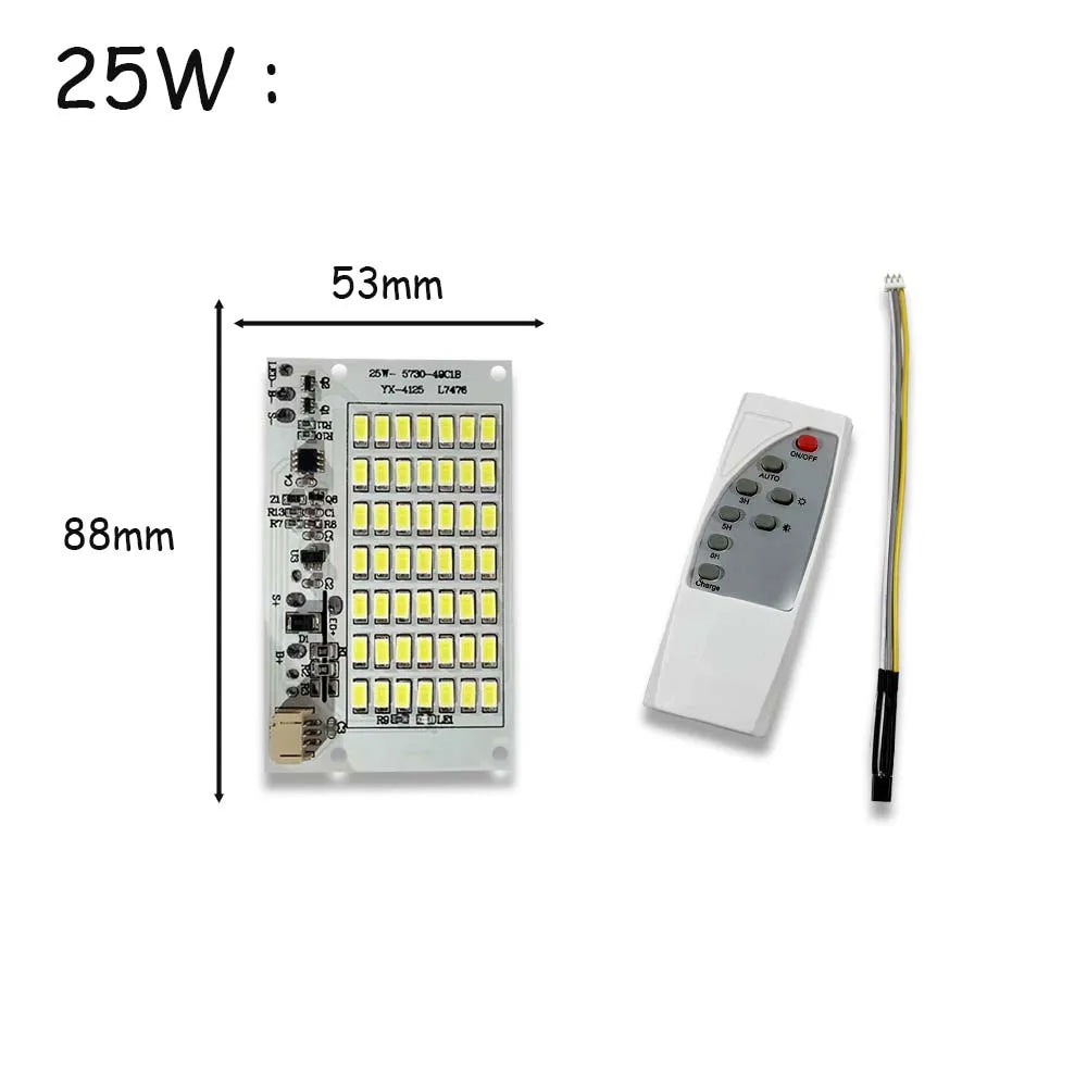 projecteur led solaire extérieur haute luminosité blanc matrice led moderne 100w 200w 6000k télécommande
