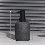 distributeur savon liquide céramique blanc beige moderne minimaliste texture granulée Pompe.pression