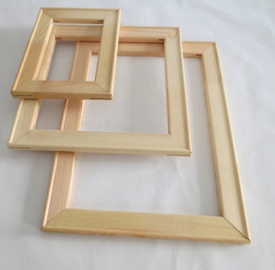 Cadre en bois pour toile peinture à l'huile couleur brun