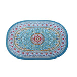 tapis miniature floral géométrique bleu rouge rose vert classique traditionnel maison poupée