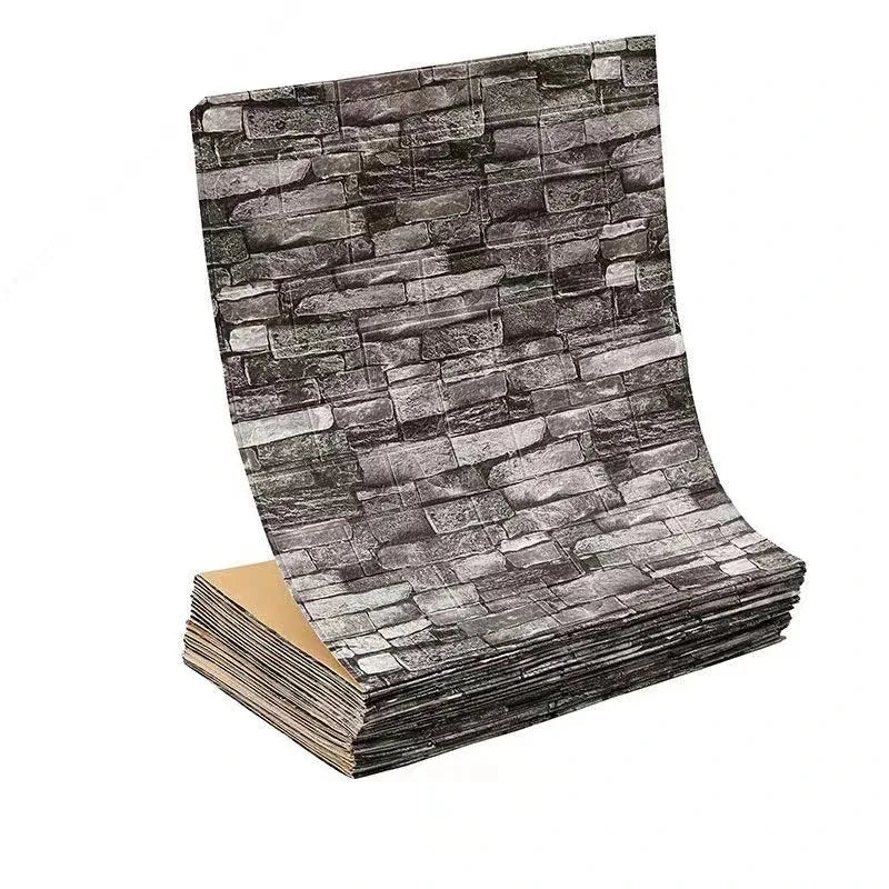 Papier peint auto adhésif brique moderne résistant humidité antistatique 200cm 70cm