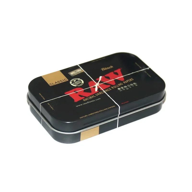 boîtes métalliques or noir vintage illustrées papier rouler squelette fleurs pop art