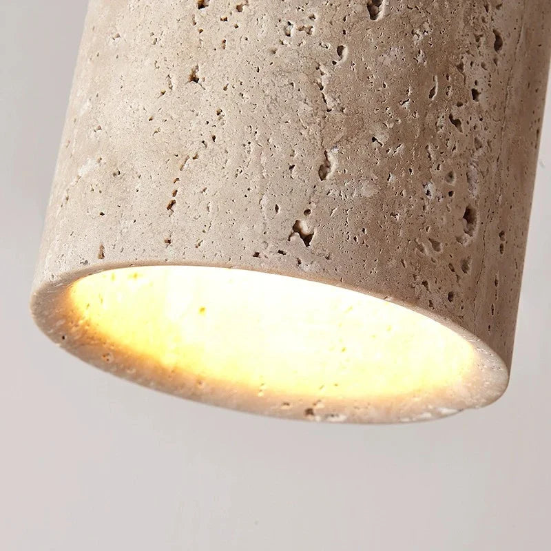 lampe moderne pierre bois texturée beige brun clair 3000k 4000k 6000k interrupteur bouton